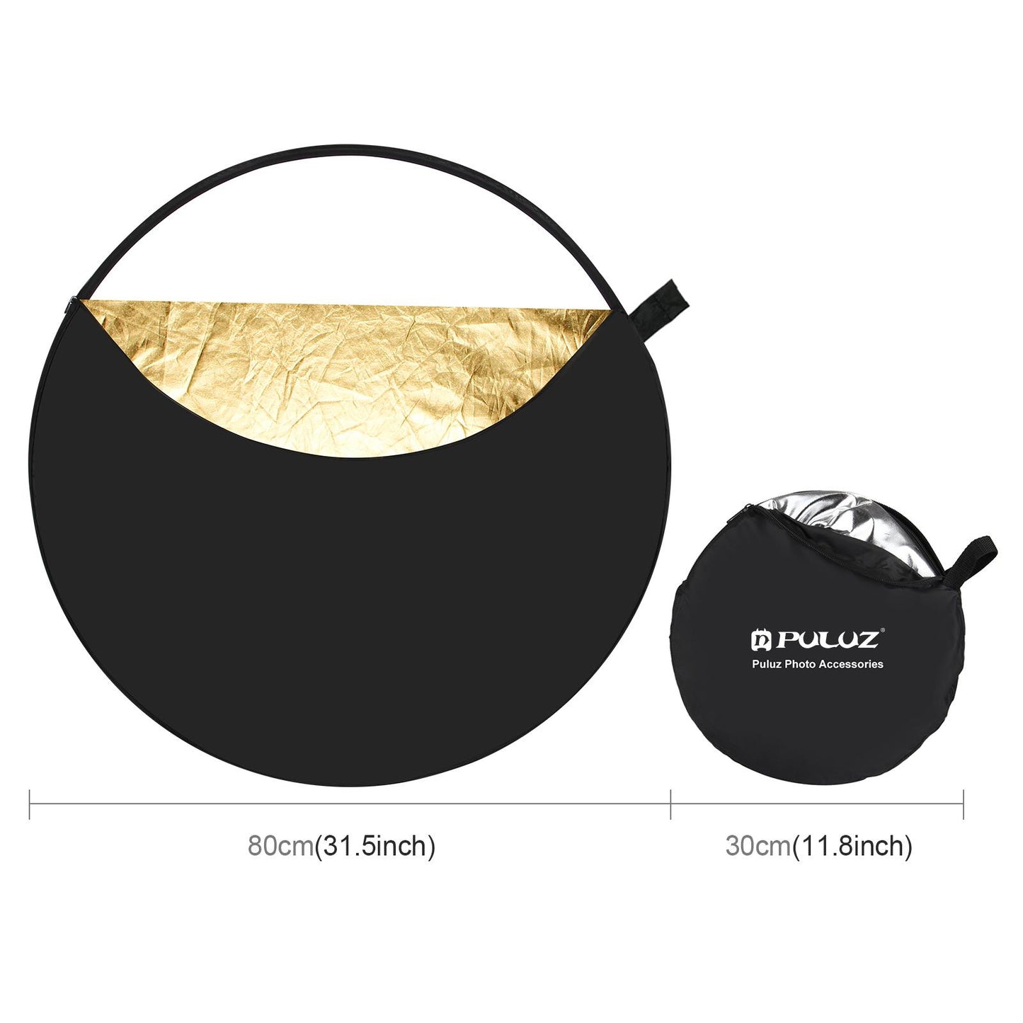 PULUZ-80cm-5-in-1-(Silver-/-Translucent-/-Gold-/-White-/-Black)-Folding-Photo-Studio-Reflector-Board