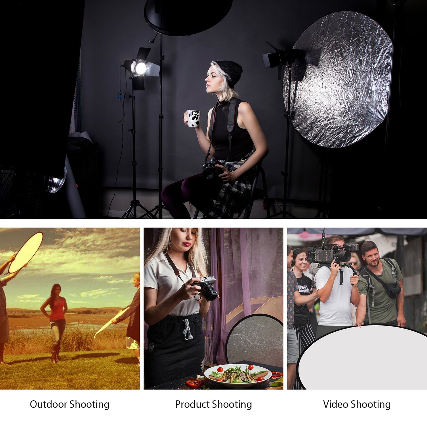 PULUZ-80cm-5-in-1-(Silver-/-Translucent-/-Gold-/-White-/-Black)-Folding-Photo-Studio-Reflector-Board