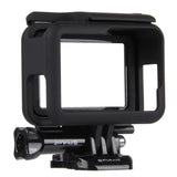 PULUZ-ABS-Plastic-Housing-Shell-Frame-Mount-Protective-Case-Cage-with-Pedestal-and-Long-Screw-for-GoPro-HERO(2018)-/7-Black-/6-/5