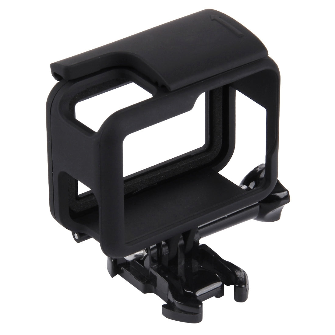 PULUZ-ABS-Plastic-Housing-Shell-Frame-Mount-Protective-Case-Cage-with-Pedestal-and-Long-Screw-for-GoPro-HERO(2018)-/7-Black-/6-/5