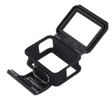 PULUZ-ABS-Plastic-Housing-Shell-Frame-Mount-Protective-Case-Cage-with-Pedestal-and-Long-Screw-for-GoPro-HERO(2018)-/7-Black-/6-/5