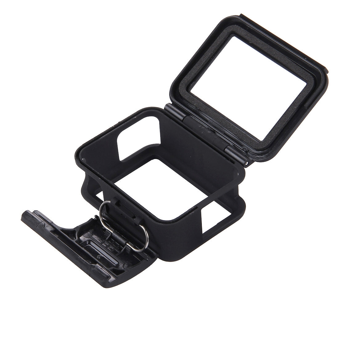 PULUZ-ABS-Plastic-Housing-Shell-Frame-Mount-Protective-Case-Cage-with-Pedestal-and-Long-Screw-for-GoPro-HERO(2018)-/7-Black-/6-/5