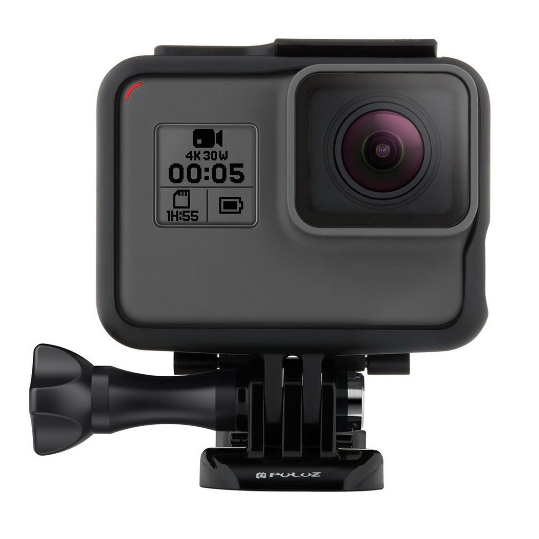 PULUZ-ABS-Plastic-Housing-Shell-Frame-Mount-Protective-Case-Cage-with-Pedestal-and-Long-Screw-for-GoPro-HERO(2018)-/7-Black-/6-/5