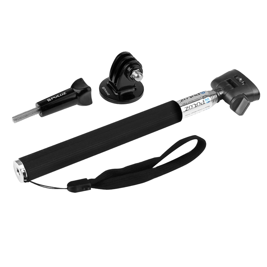 PULUZ-Extendable-Handheld-Selfie-Monopod-for-GoPro,-Insta360,-DJI-and-Other-Action-Cameras,-Length:-22.5-80cm