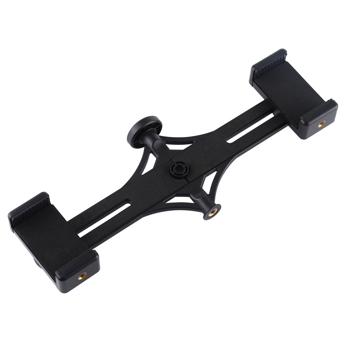 PULUZ-Live-Broadcast-Dual-Phone-Brackets-Horizontal-Holder-for-iPhone,-Galaxy,-Huawei,-Xiaomi,-Sony-and-Other-Smart-Phones(Black)