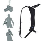 PULUZ-Quick-Release-Anti-Slip-Soft-Pad-Nylon-Breathable-Curved-Camera-Strap-with-Metal-Hook-for-SLR-/-DSLR-Cameras