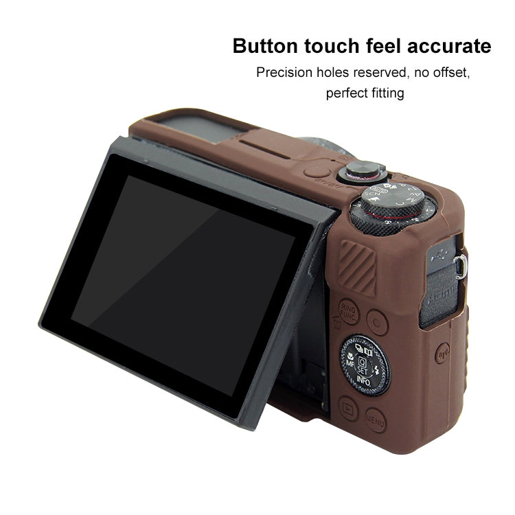 PULUZ-Soft-Silicone-Protective-Case-for-Canon-EOS-G7-X-Mark-II(Coffee)