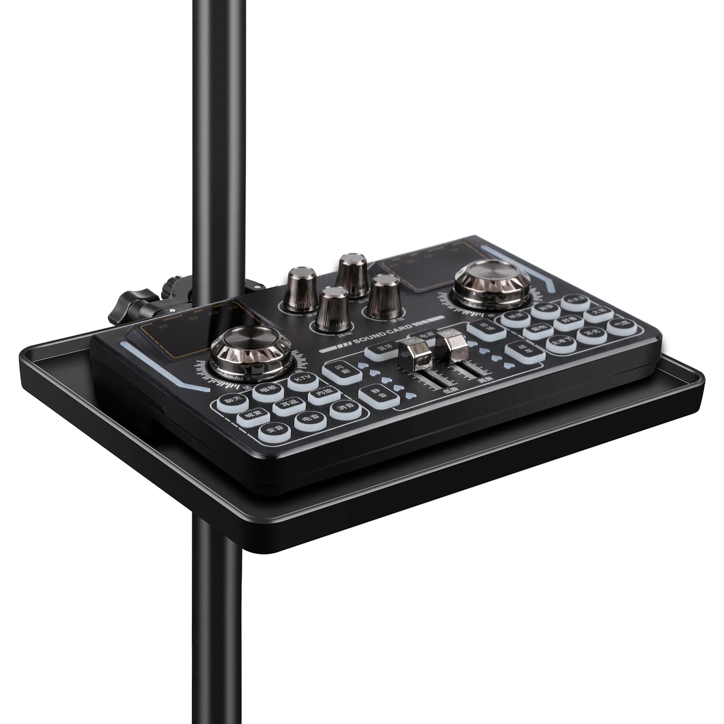 PULUZ-Standard-Version-Live-Tripod-Sound-Card-Tray,-Size:-16.5-x-22cm-(Black)