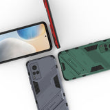 Punk-Armor-2-in-1-PC-+-TPU-Shockproof-Case-with-Invisible-Holder-For-vivo-X60-5G(Silver)