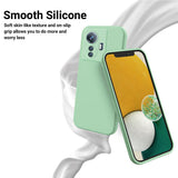 Pure-Color-Liquid-Silicone-Shockproof-Phone-Case-For-vivo-Y77-5G-Global-/-Y77e-/-IQOO-Z6-Lite-5G(Green)