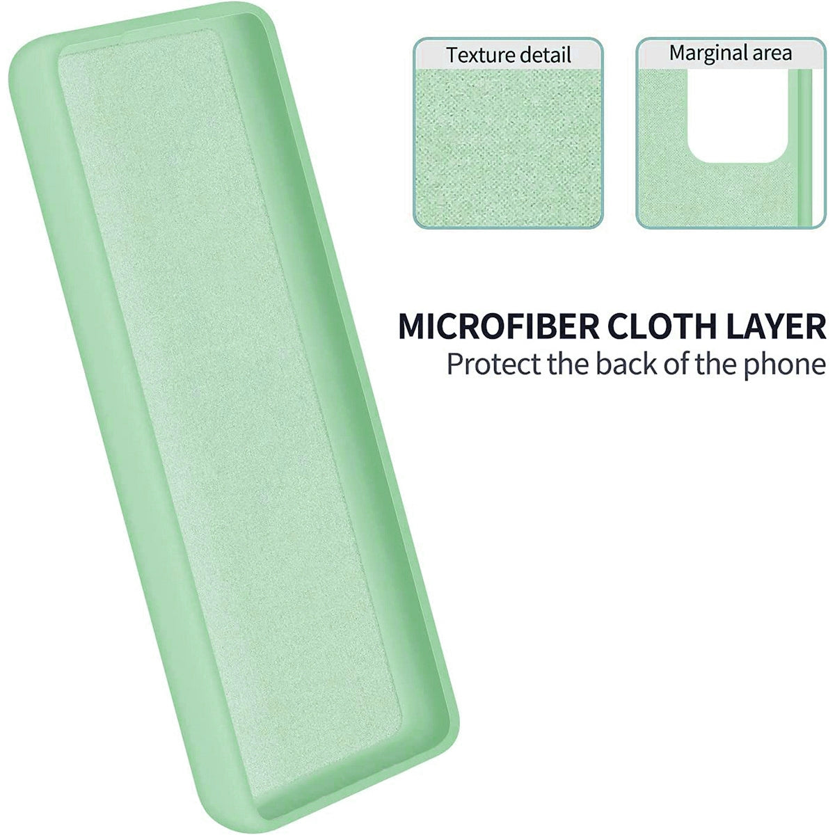 Pure-Color-Liquid-Silicone-Shockproof-Phone-Case-For-vivo-Y77-5G-Global-/-Y77e-/-IQOO-Z6-Lite-5G(Green)