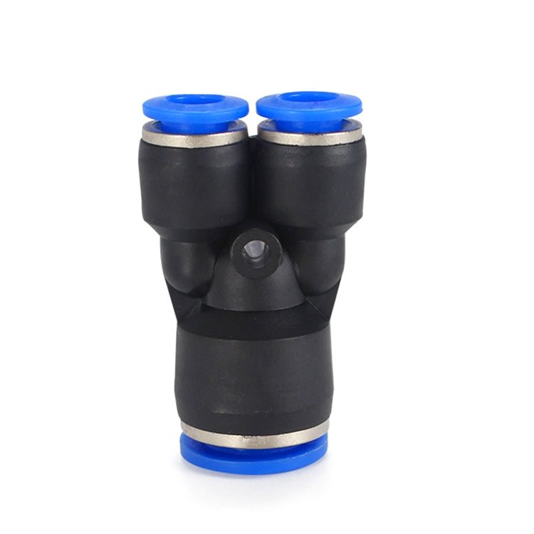 PW6-4-LAIZE-10pcs-Plastic-Y-type-Tee-Reducing-Pneumatic-Quick-Fitting-Connector