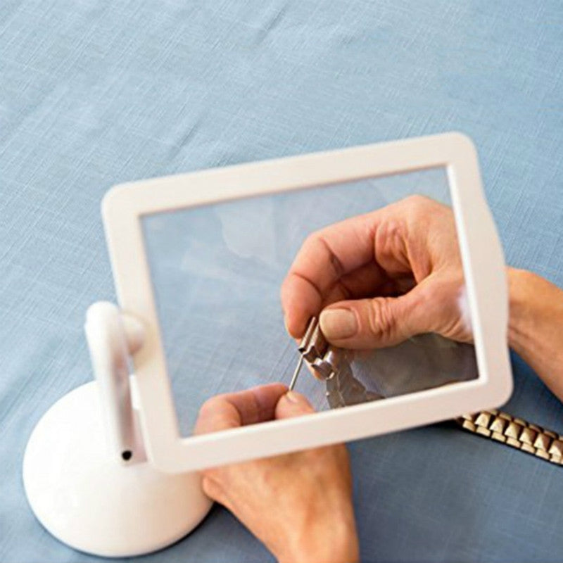 Reading-Brighter-Viewer-LED-Large-Screen-3X-Magnifier-with-White-Light-360-Degree-Rotation-Hands-Free-Desktop-Magnifier