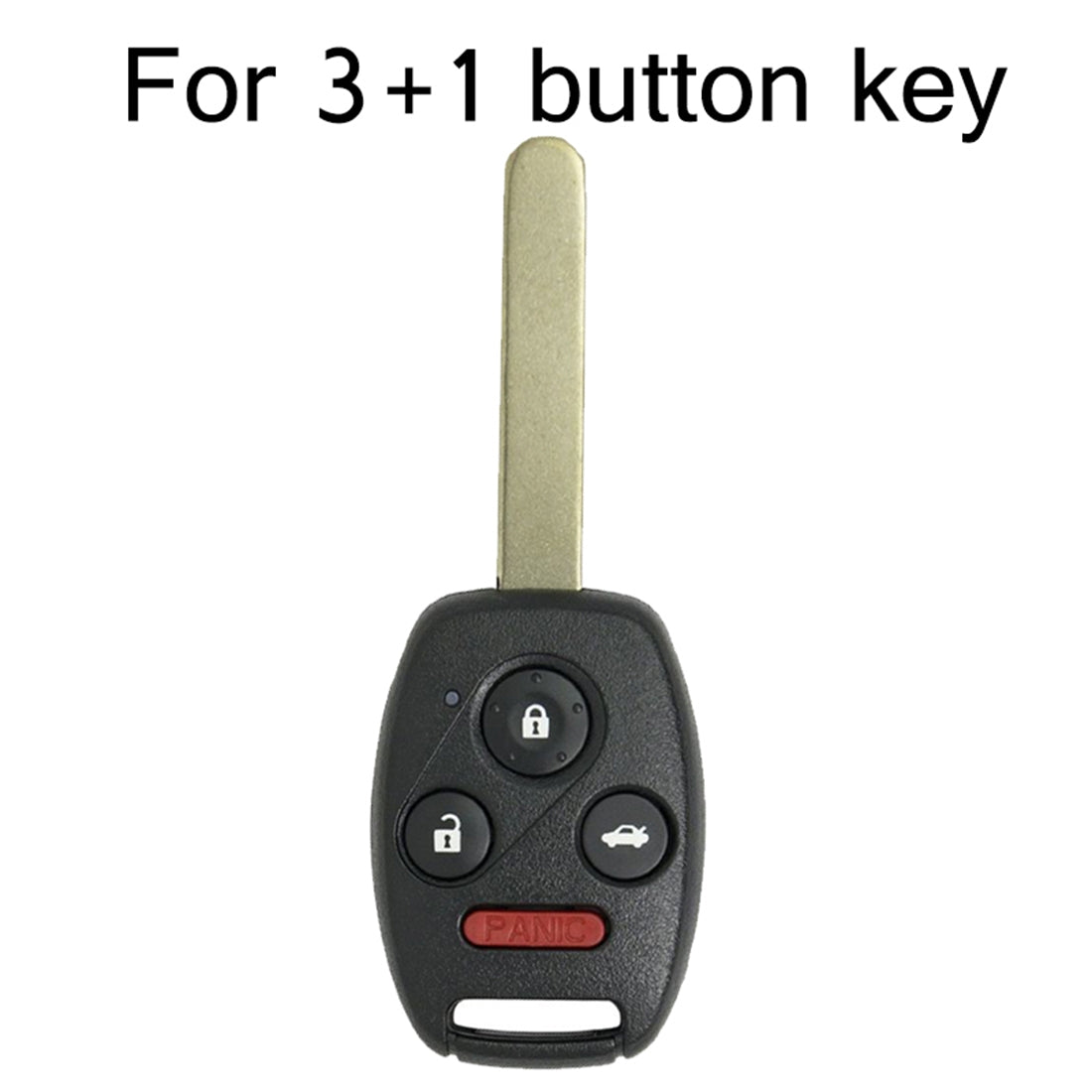 Replacement-Non-embryo-Car-Key-Case-for-HONDA-3-+-1-Button-Car-Keys,-without-Battery