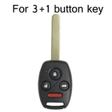 Replacement-Non-embryo-Car-Key-Case-for-HONDA-3-+-1-Button-Car-Keys,-without-Battery