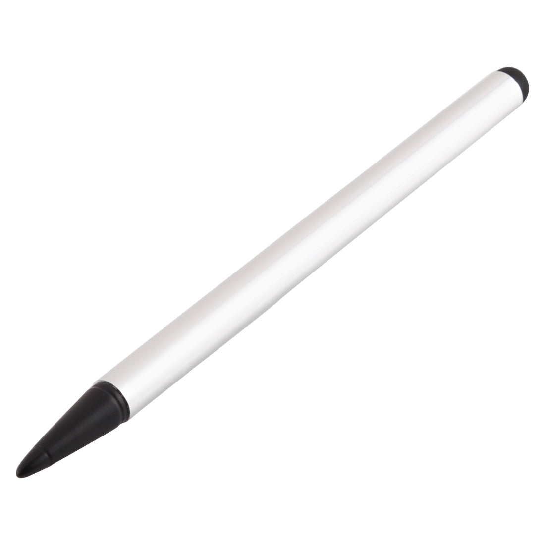 Resistive-Capacitive-Touch-Screen-Precision-Touch-Double-Tip-Stylus-Pen(Silver)