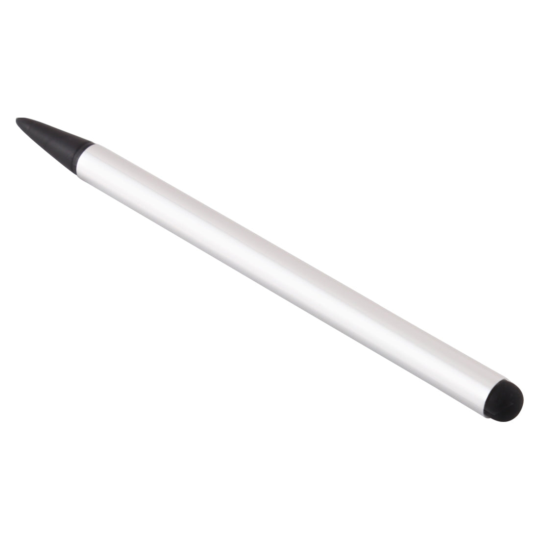 Resistive-Capacitive-Touch-Screen-Precision-Touch-Double-Tip-Stylus-Pen(Silver)