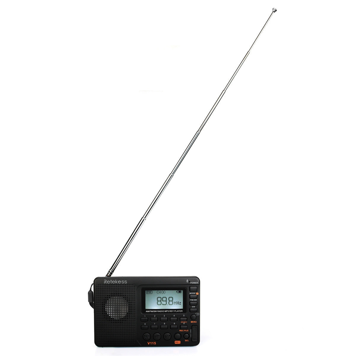 Retekess-V-115-Full-Band-Radio-FM-AM-Portable-MP3-Player(Black)