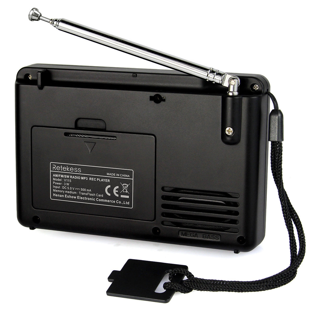 Retekess-V-115-Full-Band-Radio-FM-AM-Portable-MP3-Player(Black)