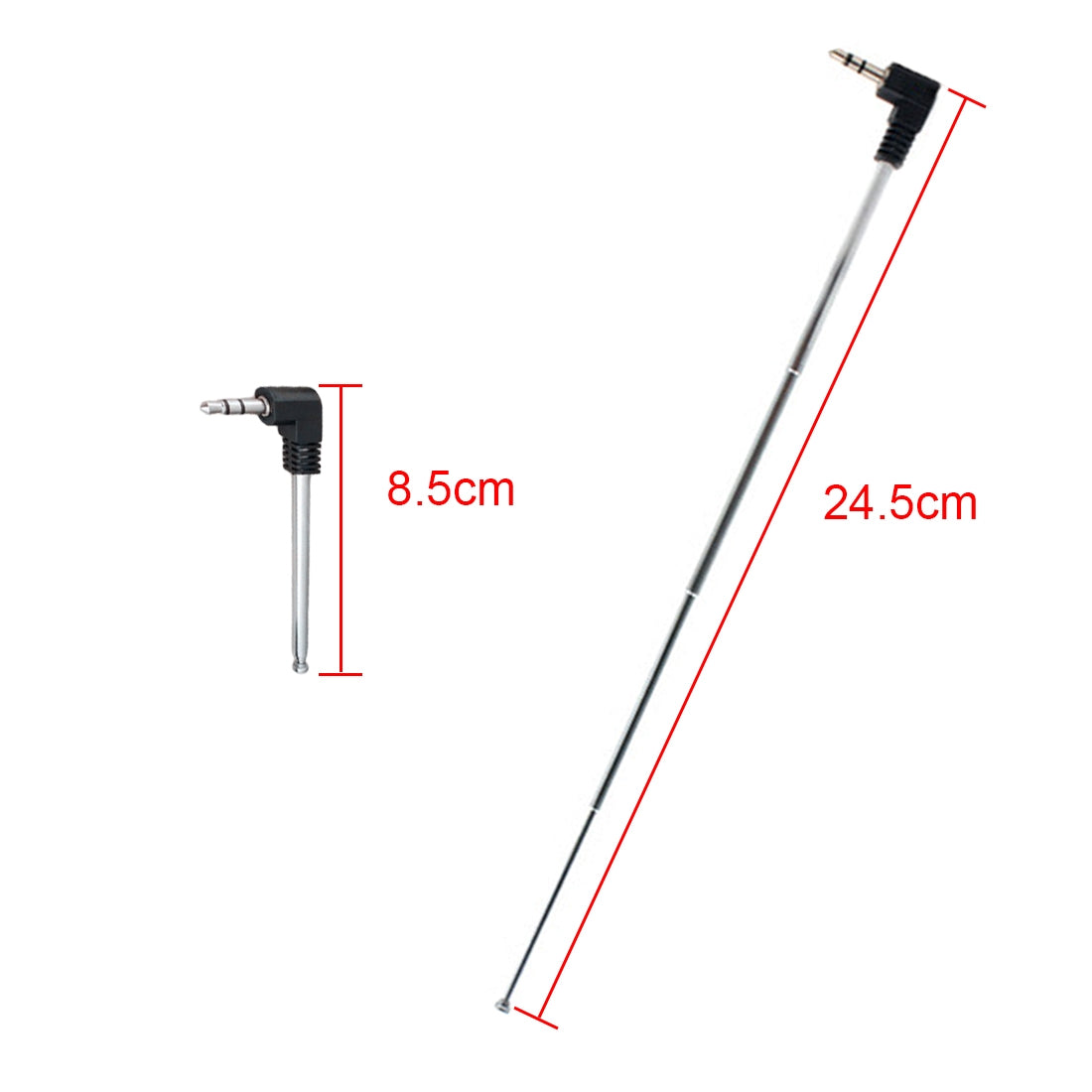 Retractable-3.5mm-FM-Radio-Antenna-for-Mobile-Phone,-Max-Length:-24.5cm
