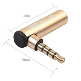 REXLIS-BK3567-3.5mm-Male-+-3.5mm-Female-L-shaped-90-Degree-Elbow-Gold-plated-Plug-Gold-Audio-Interface-Extension-Adapter-for-3.5mm-Interface-Devices,-Support-Earphones-with-Microphone