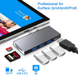 Rocketek-SUR758-6-in-1-USB-3.0-/-4K-HDMI-/-SD-/-TF-HUB-Adapter