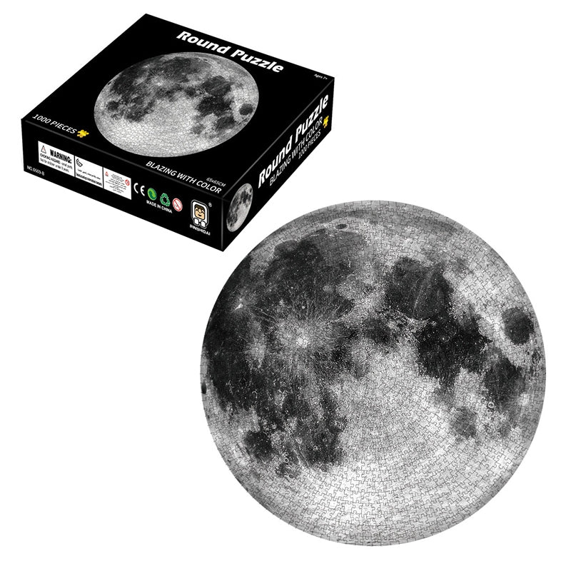 Round-Puzzle-Cartoon-Plane-Puzzle-Jigsaw-Toy-1000-PCS(Moon)