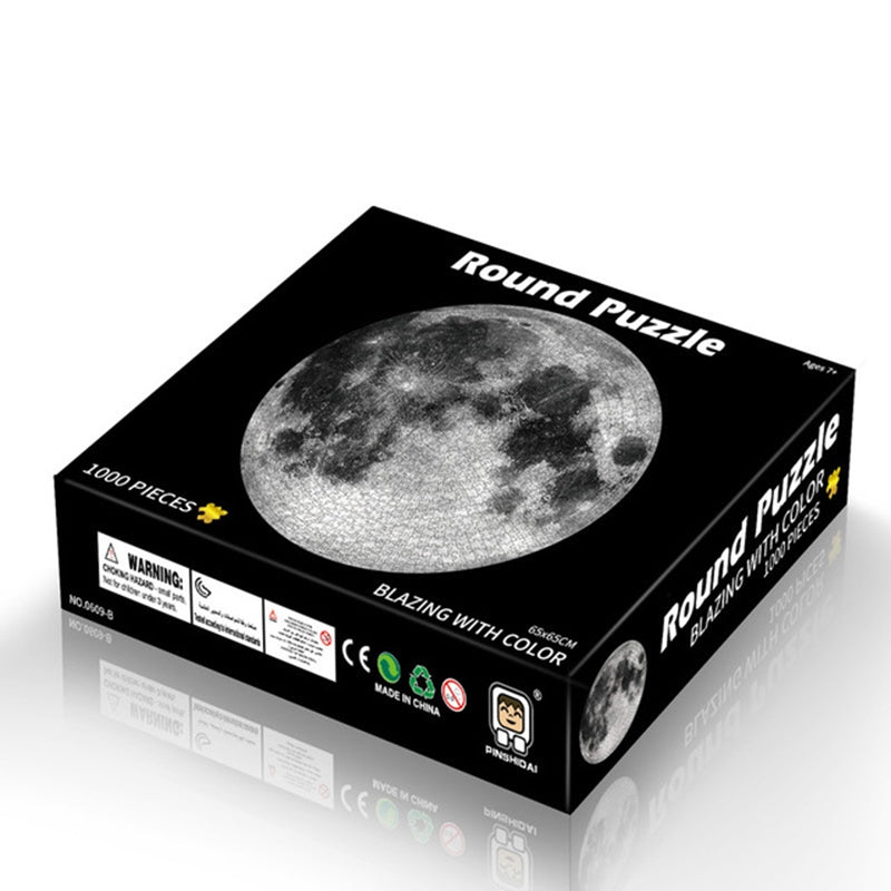 Round-Puzzle-Cartoon-Plane-Puzzle-Jigsaw-Toy-1000-PCS(Moon)
