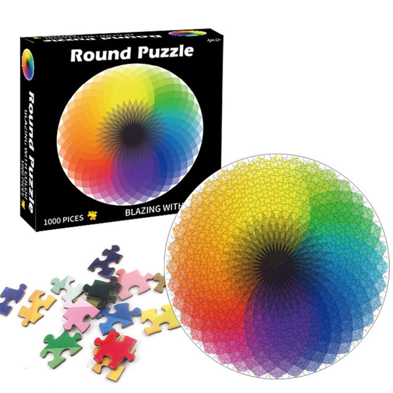 Round-Puzzle-Cartoon-Plane-Puzzle-Jigsaw-Toy-1000-PCS(Moon)