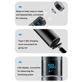 S-1090-IPX7-Waterproof-8D-Portable-LED-Digital-Display-Round-Electric-Shaver(Black)