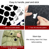 Self-Adhesive-Down-Jacket-Patch-Stickers-Nylon-Fabric-Stickers-Seamless-Clothes-Repair-Hole-Decals,-Style:-Whole-Sheet-Glossy