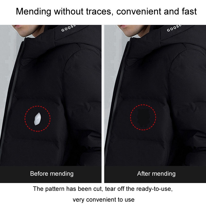 Self-Adhesive-Down-Jacket-Patch-Stickers-Nylon-Fabric-Stickers-Seamless-Clothes-Repair-Hole-Decals,-Style:-D-Model-No.-3