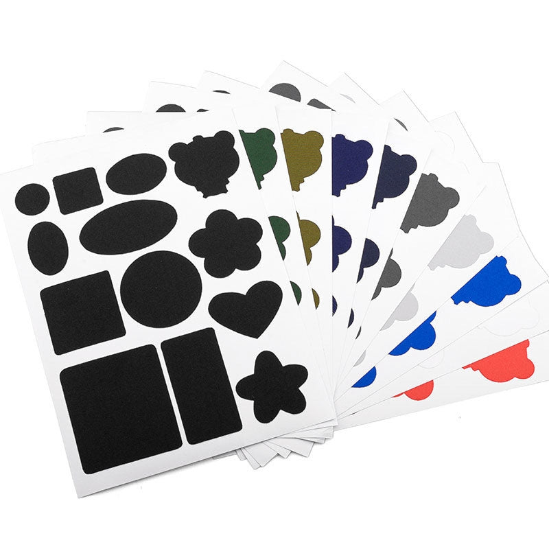 Self-Adhesive-Down-Jacket-Patch-Stickers-Nylon-Fabric-Stickers-Seamless-Clothes-Repair-Hole-Decals,-Style:-D-Model-No.-4