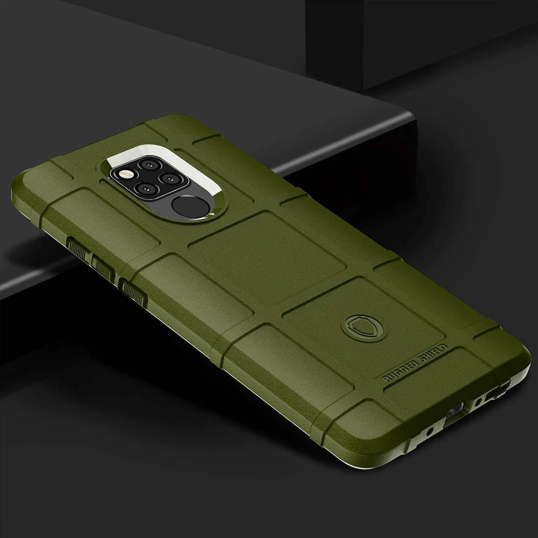 Shockproof-Full-Coverage-Silicone-Case-for-Huawei-Mate-20X-Protector-Cover-(Army-Green)