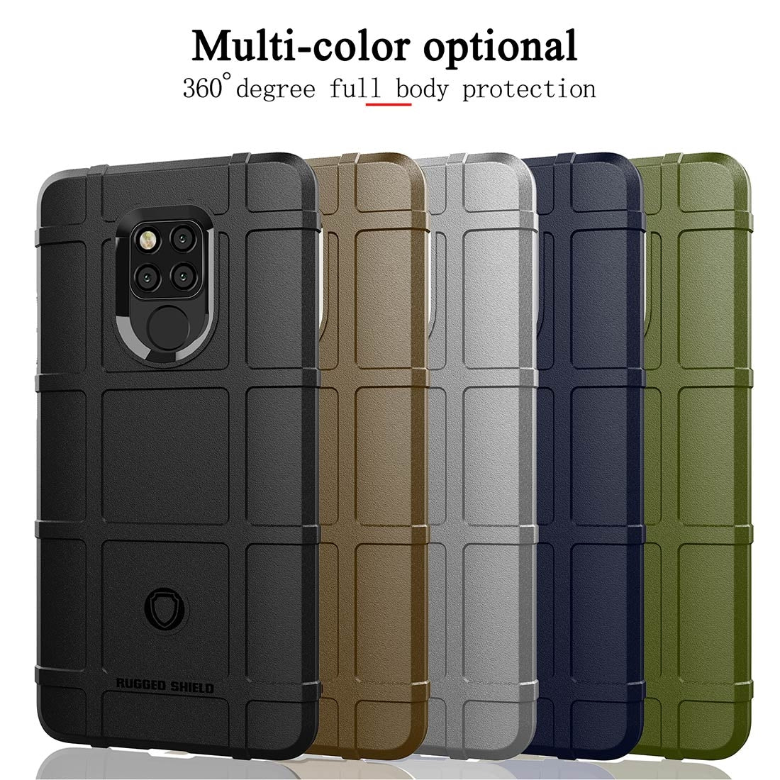 Shockproof-Full-Coverage-Silicone-Case-for-Huawei-Mate-20X-Protector-Cover-(Army-Green)