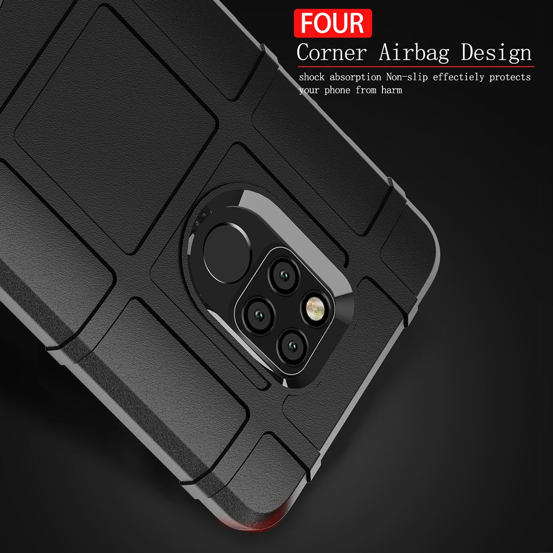 Shockproof-Full-Coverage-Silicone-Case-for-Huawei-Mate-20X-Protector-Cover-(Army-Green)