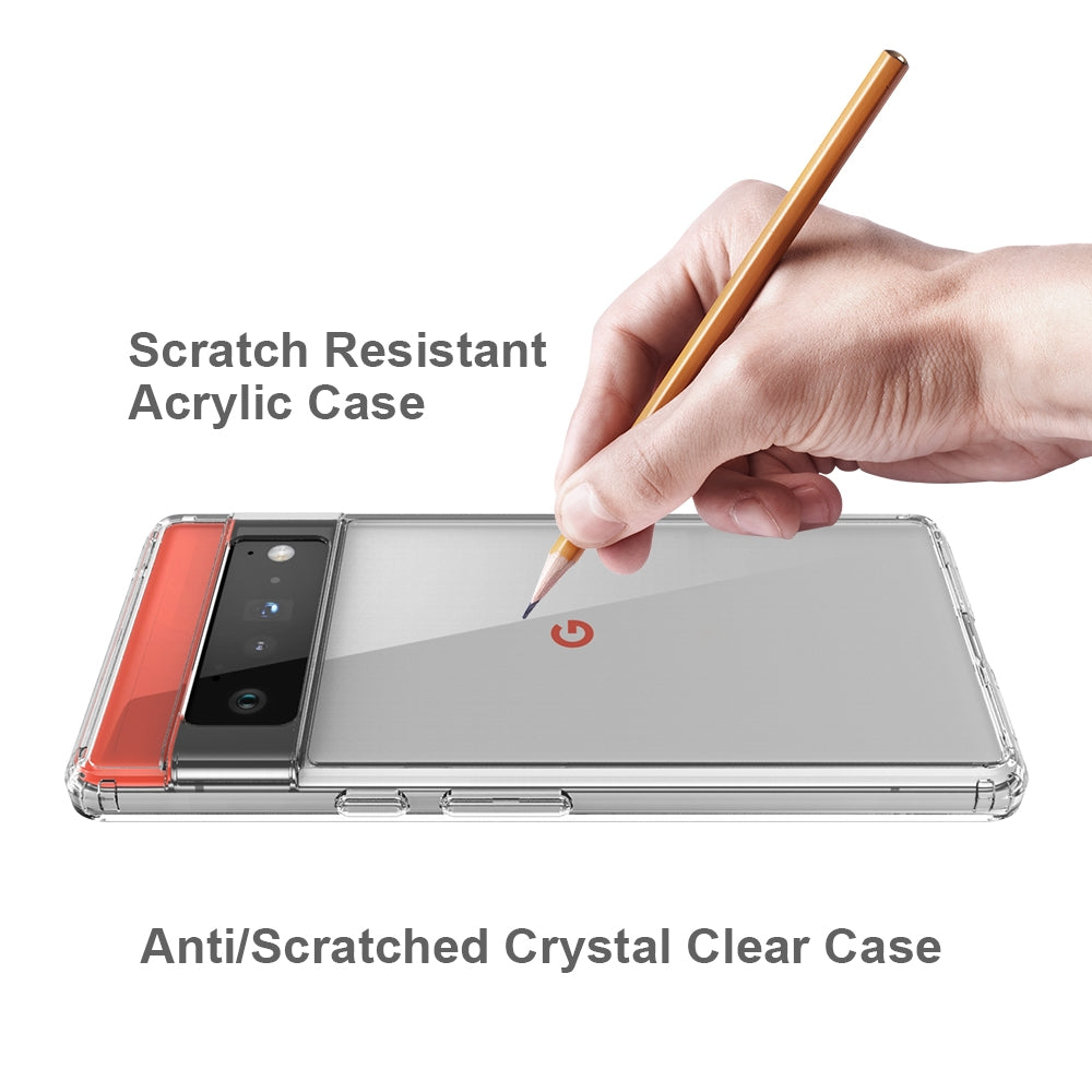 Shockproof-Scratchproof-TPU-+-Acrylic-Protective-Case-For-Google-Pixel-6-Pro(Transparent)