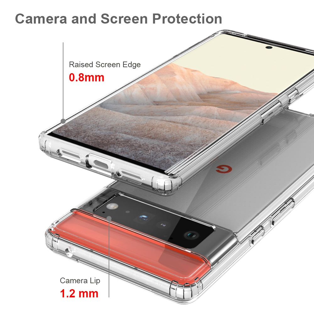 Shockproof-Scratchproof-TPU-+-Acrylic-Protective-Case-For-Google-Pixel-6-Pro(Transparent)