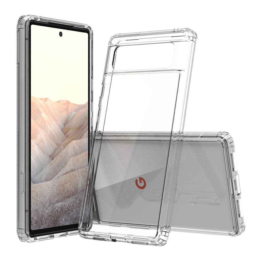Shockproof-Scratchproof-TPU-+-Acrylic-Protective-Case-For-Google-Pixel-6(Transparent)