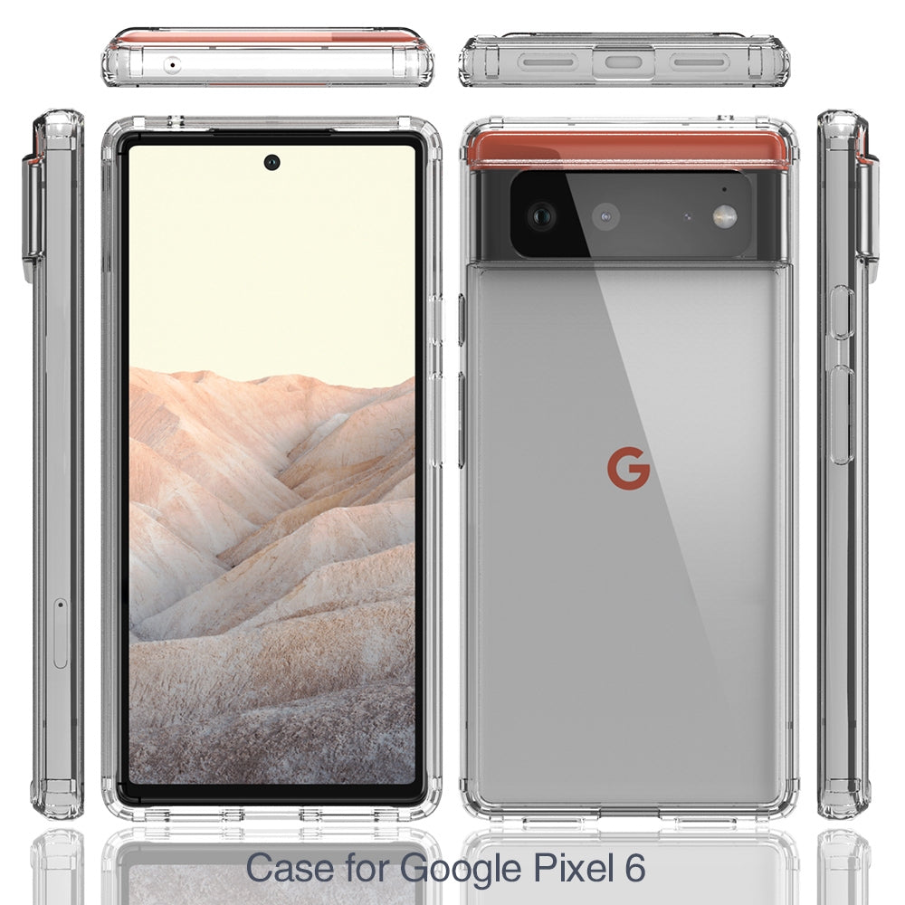 Shockproof-Scratchproof-TPU-+-Acrylic-Protective-Case-For-Google-Pixel-6(Transparent)