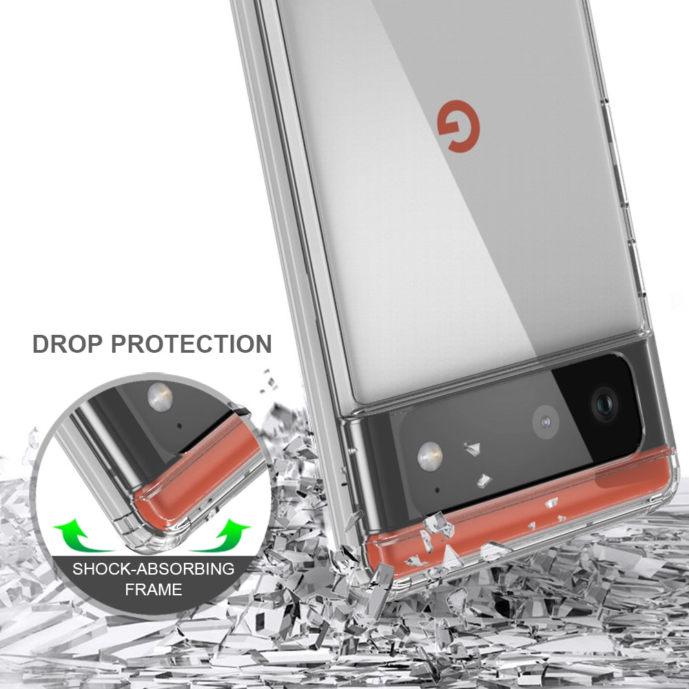 Shockproof-Scratchproof-TPU-+-Acrylic-Protective-Case-For-Google-Pixel-6(Transparent)