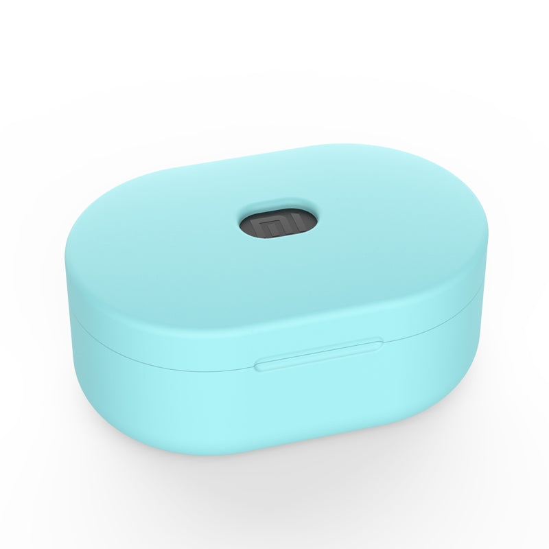 Silicone-Charging-Box-Protective-Case-for-Xiaomi-Redmi-AirDots-/-AirDots-S-/-AirDots-2(Mint-Green)