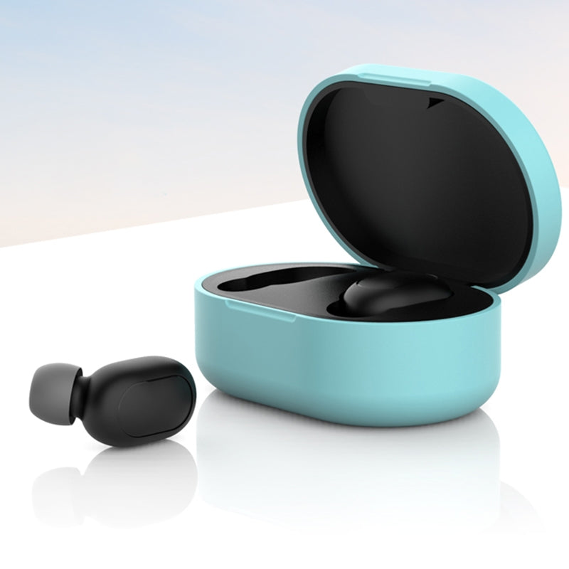 Silicone-Charging-Box-Protective-Case-for-Xiaomi-Redmi-AirDots-/-AirDots-S-/-AirDots-2(Mint-Green)