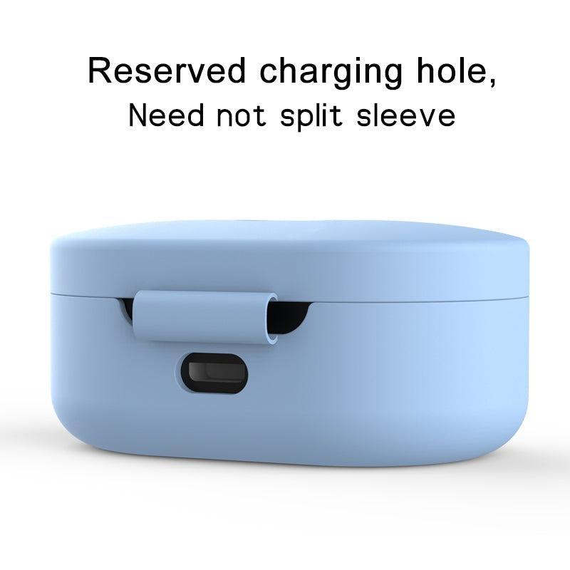Silicone-Charging-Box-Protective-Case-for-Xiaomi-Redmi-AirDots-/-AirDots-S-/-AirDots-2(Mint-Green)