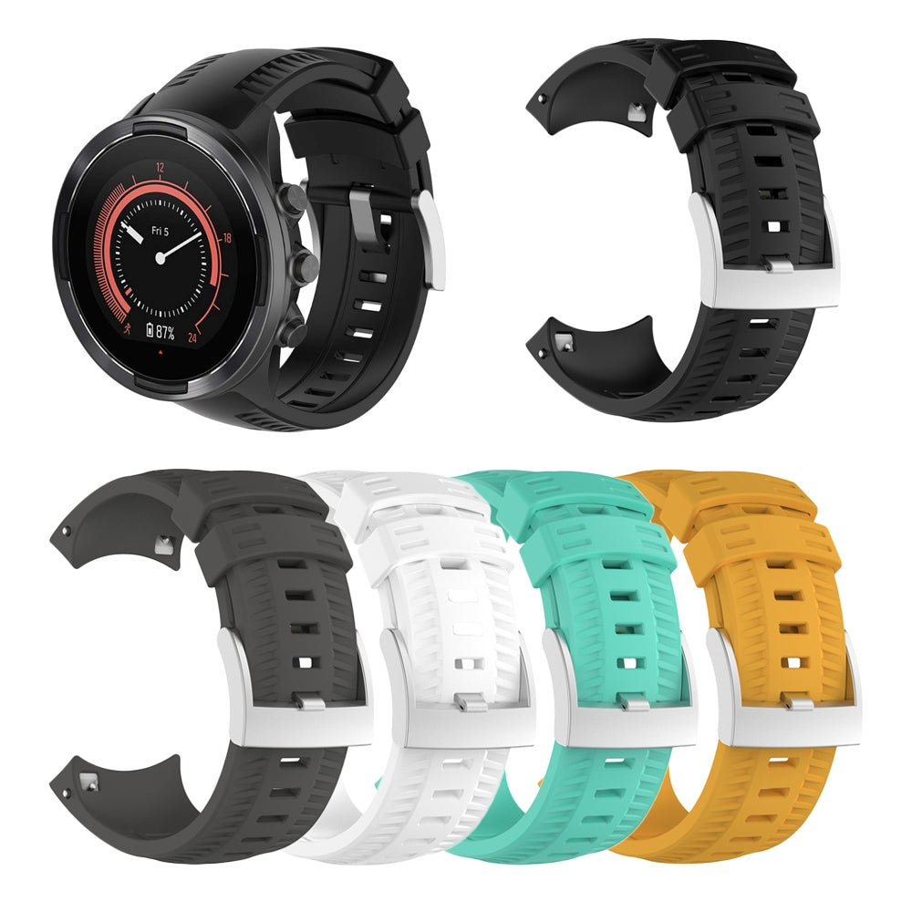 Silicone-Watch-Band-for-SUUNTO-9(Black)