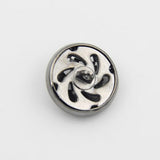 Silver-100-PCS-Hollow-Flower-Shape-Metal-Button-Clothing-Accessories,-Diameter:22mm