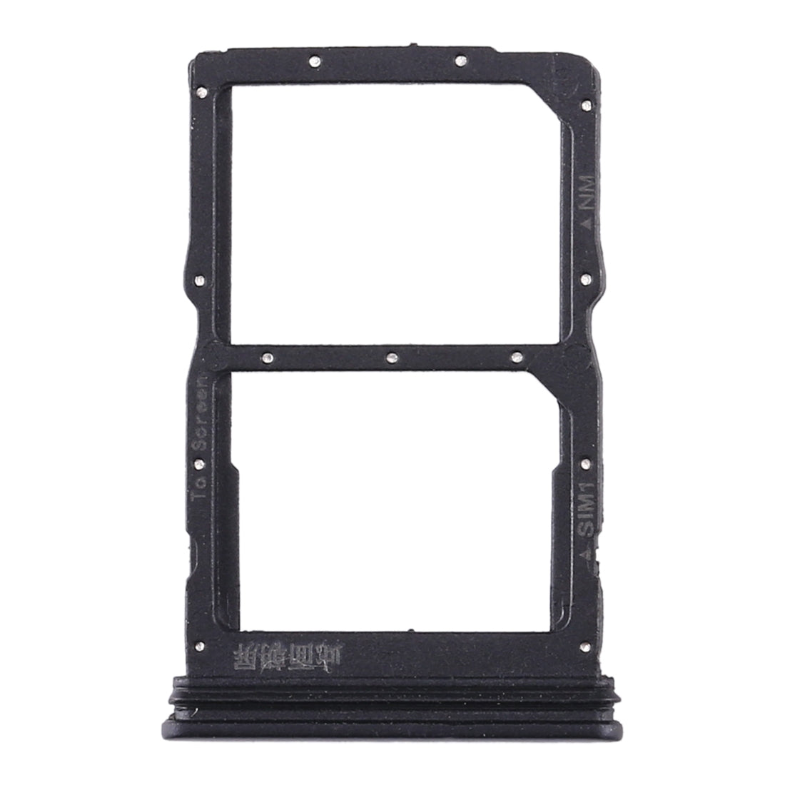 SIM-Card-Tray-+-NM-Card-Tray-for-Huawei-Honor-30S-/-Nova-7-SE-(Black)