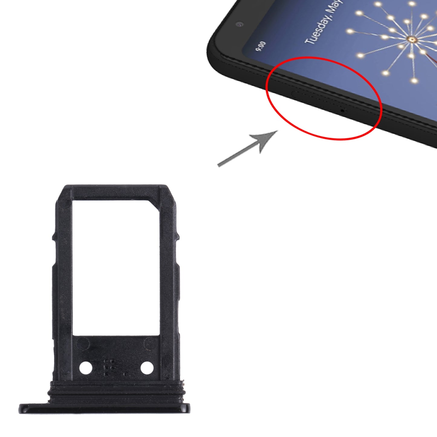 SIM-Card-Tray-for-Google-Pixel-3a-(Black)