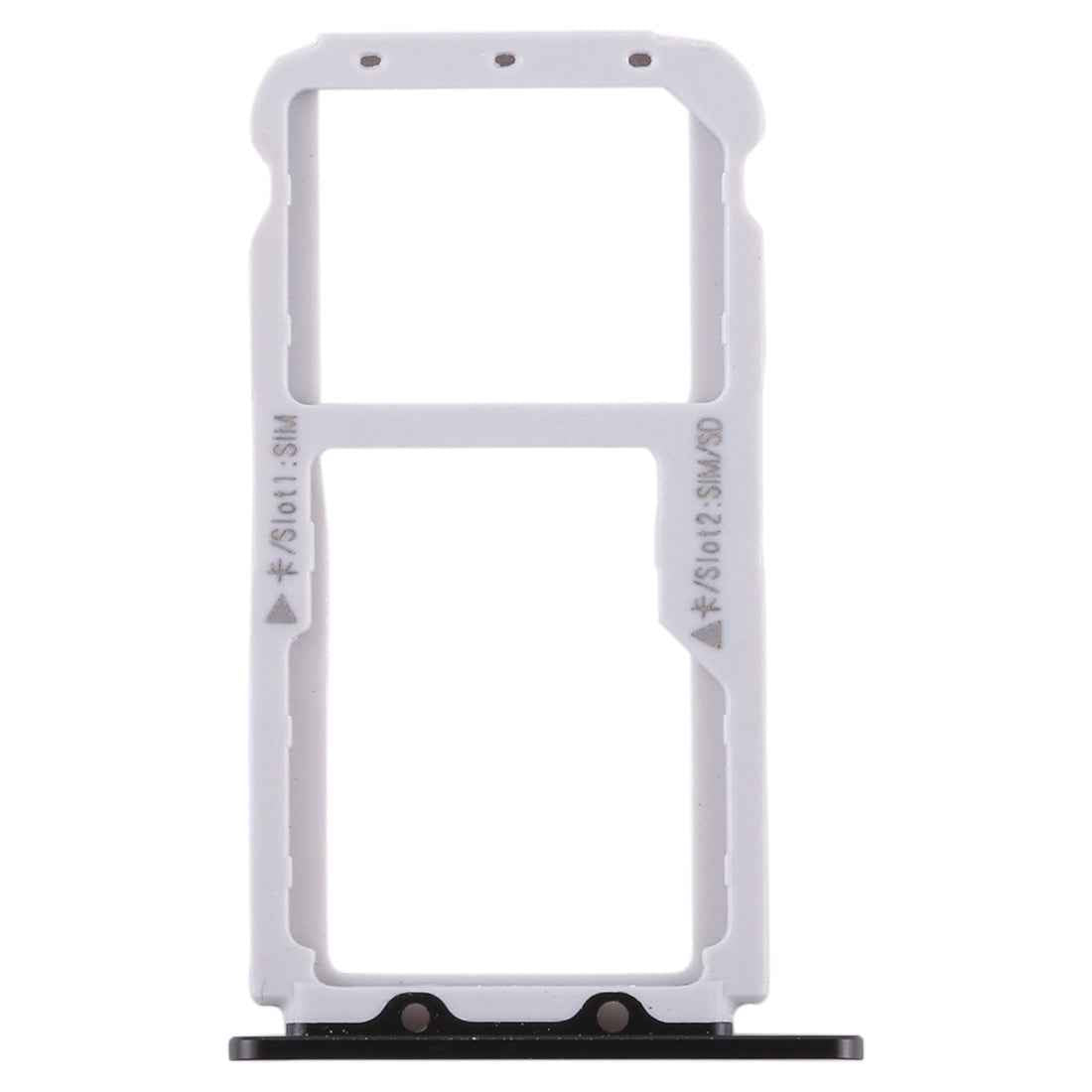 SIM-Card-Tray-+-SIM-Card-Tray-/-Micro-SD-Card-Tray-for-Huawei-Honor-V9-(Black)