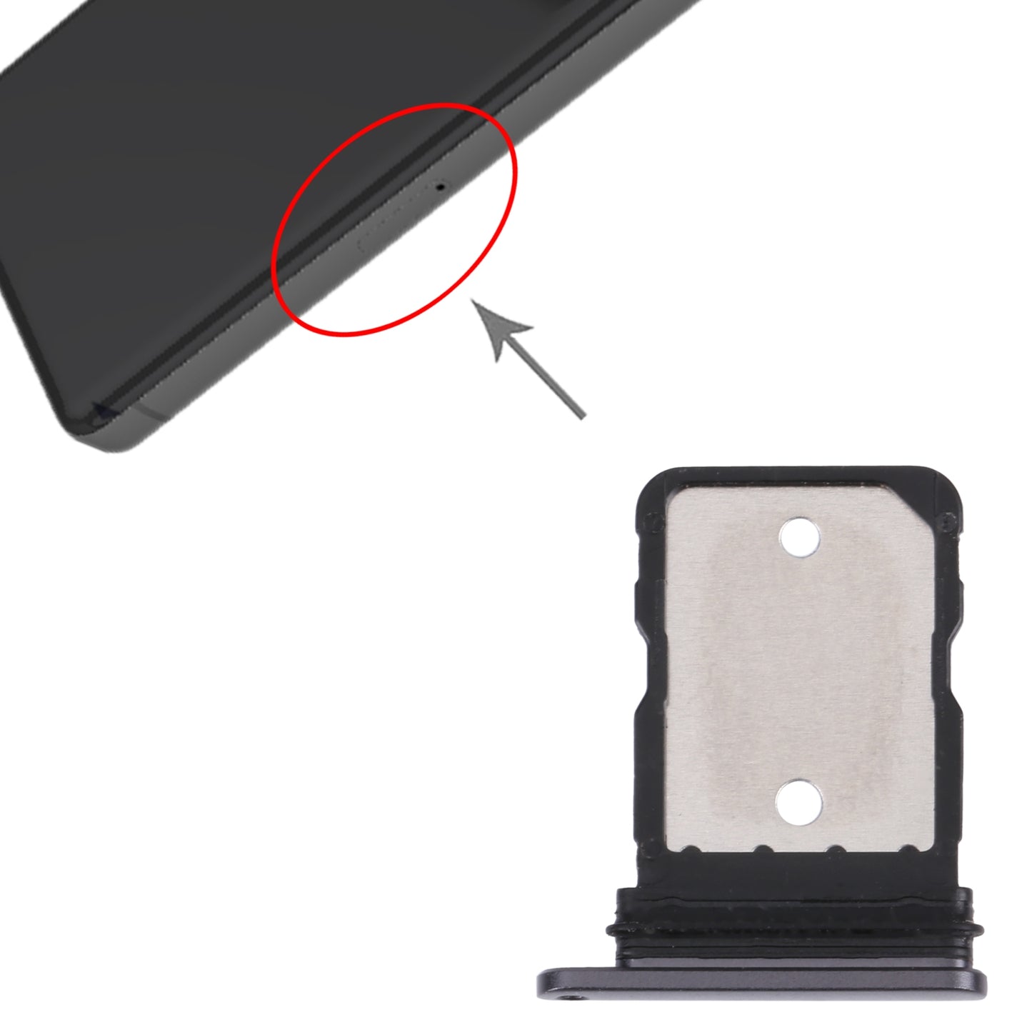 SIM-Card-Tray-for-Google-Pixel-7-(Black)